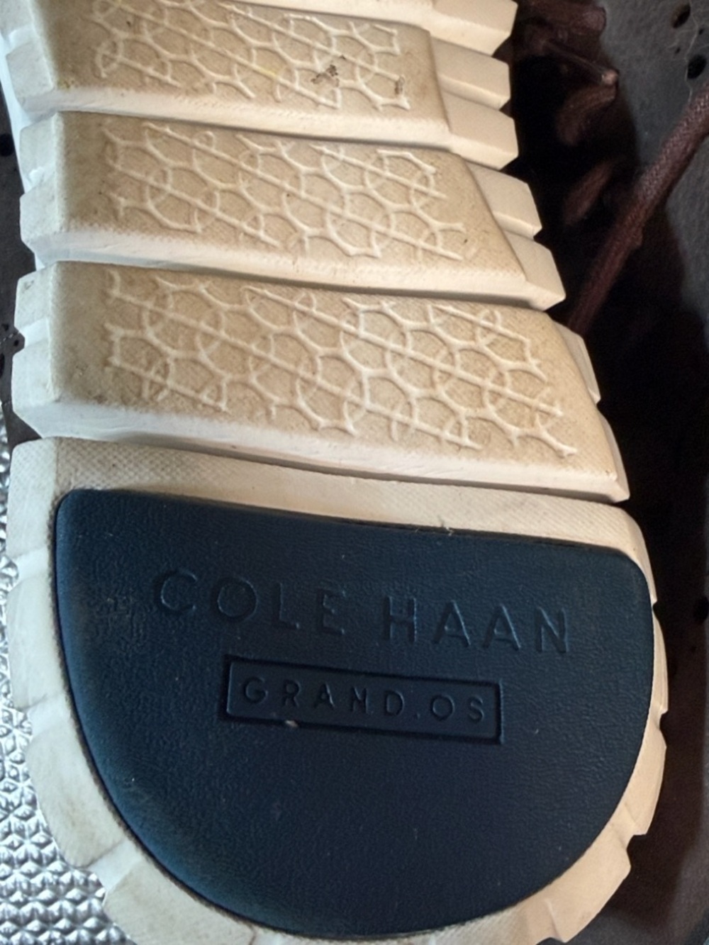 Cole Haan Zerogrand Wingtip Men's Brown Leather Oxford Shoes - Picture 6 of 9